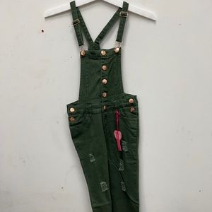 Cutie Patootie Plum Girls' Overalls